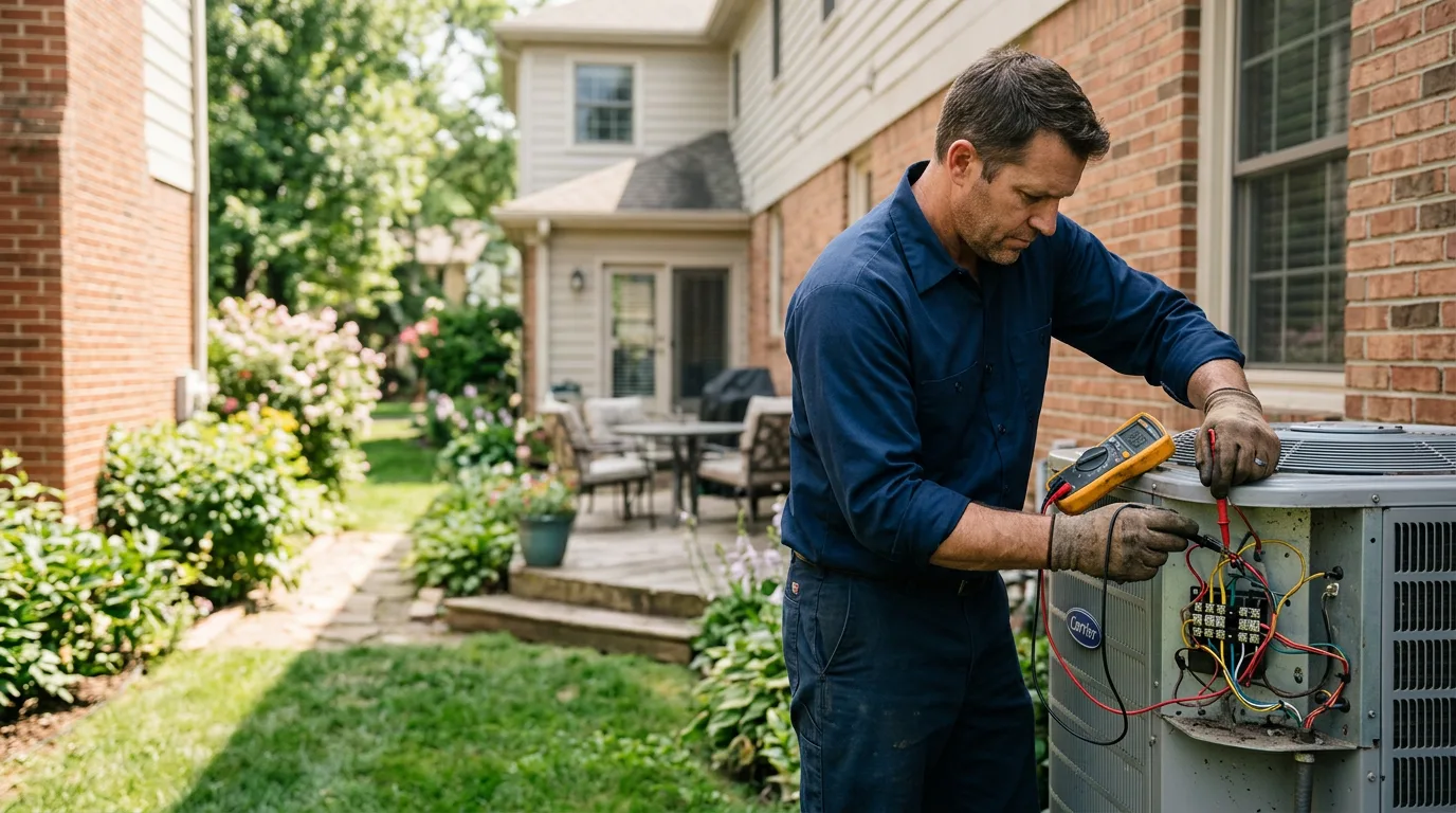 HVAC technician working near Cropseyville, NY